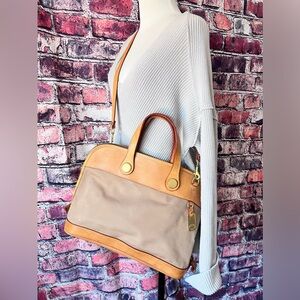 Dooney & Bourke Canvas Brown Shoulder Bag